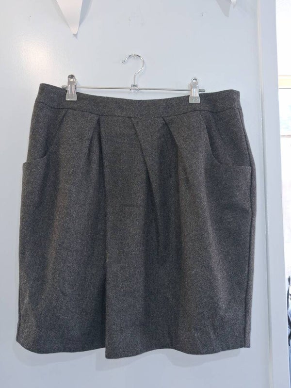 Jupe laine grise Cyrillus XL