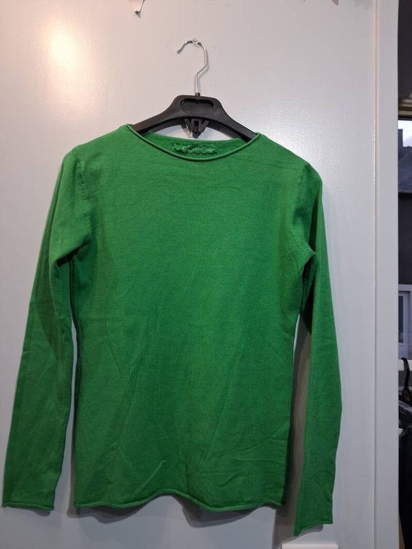 Pull vert manches longues S