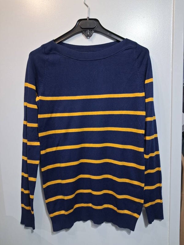 Pull rayures jaunes et bleues Etam S