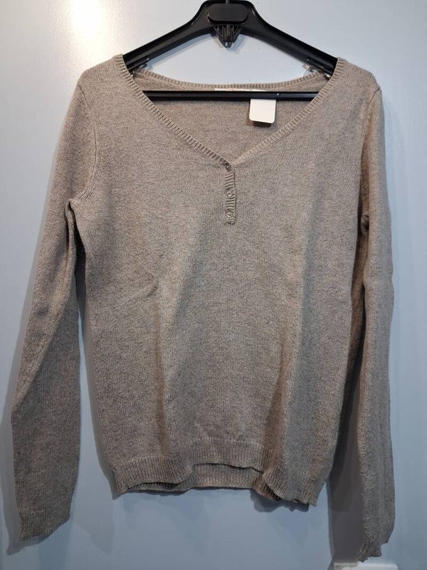 Pull laine manches longues femme S