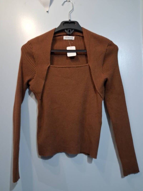 Pull marron manches longues Cache cache M