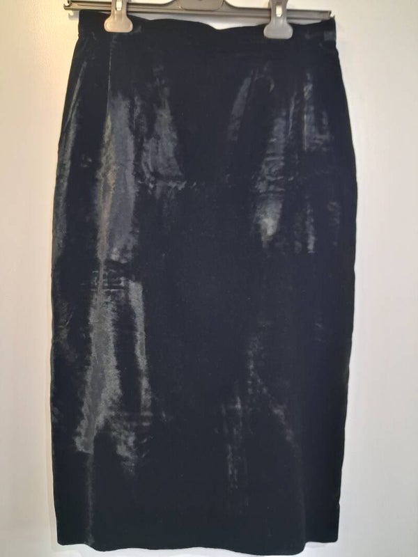 Jupe mi-longue velours femme XS