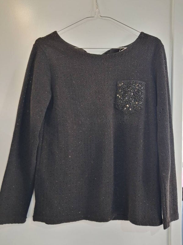 Pull noir femme S