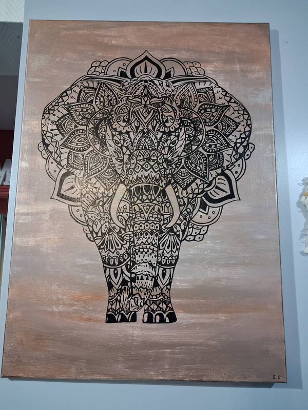 Toile éléphant