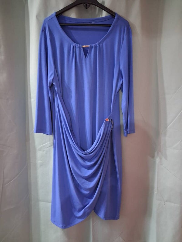 Robe mi-longue bleue 40/42