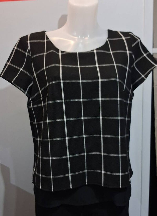 HMH4 Blouse à carreaux Camaïeu L