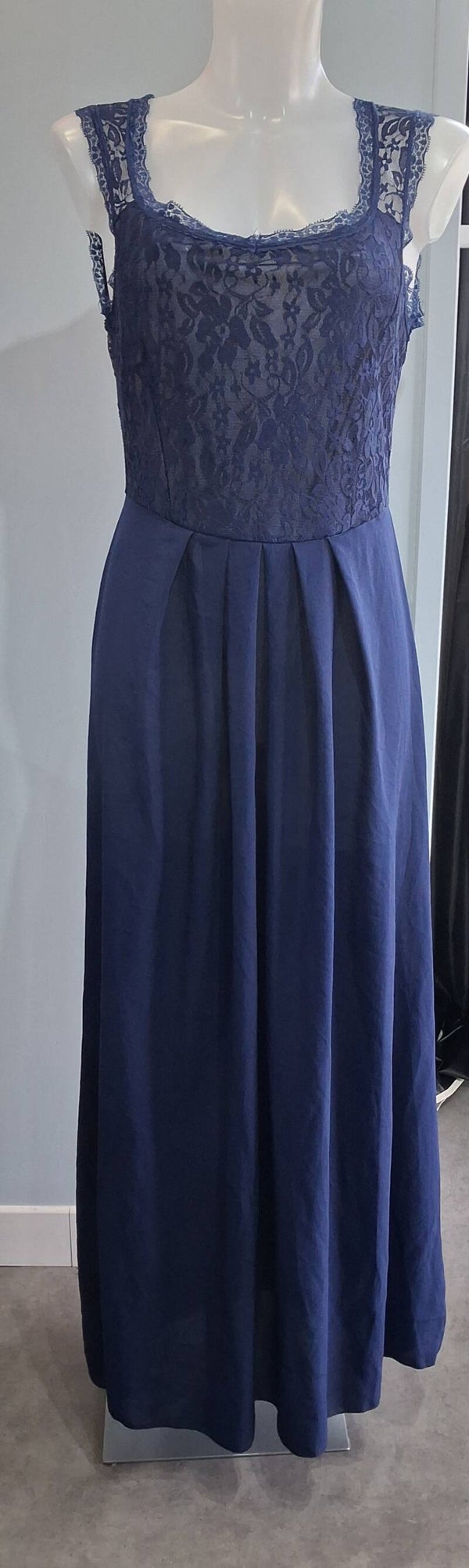 GS4 Robe longue bleue soirée L/XL