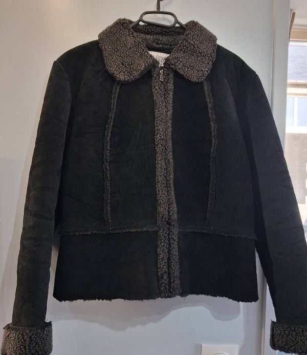 Blouson cuir retourné fourré Wilsons Leather L