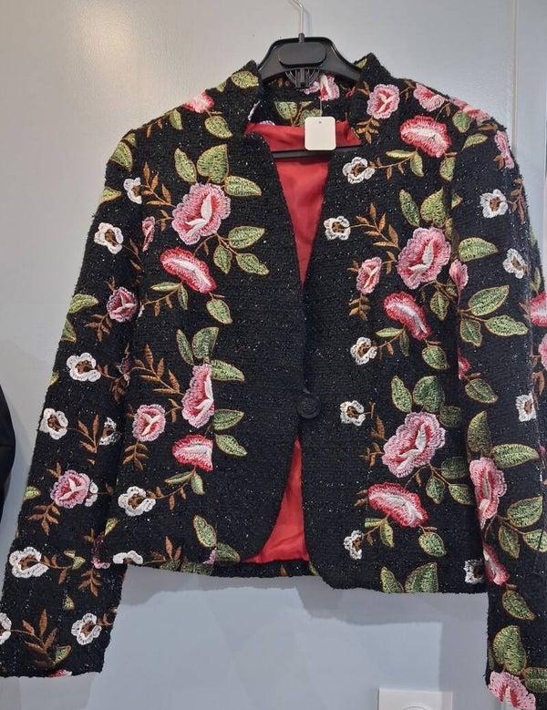 Veste brodée femme L
