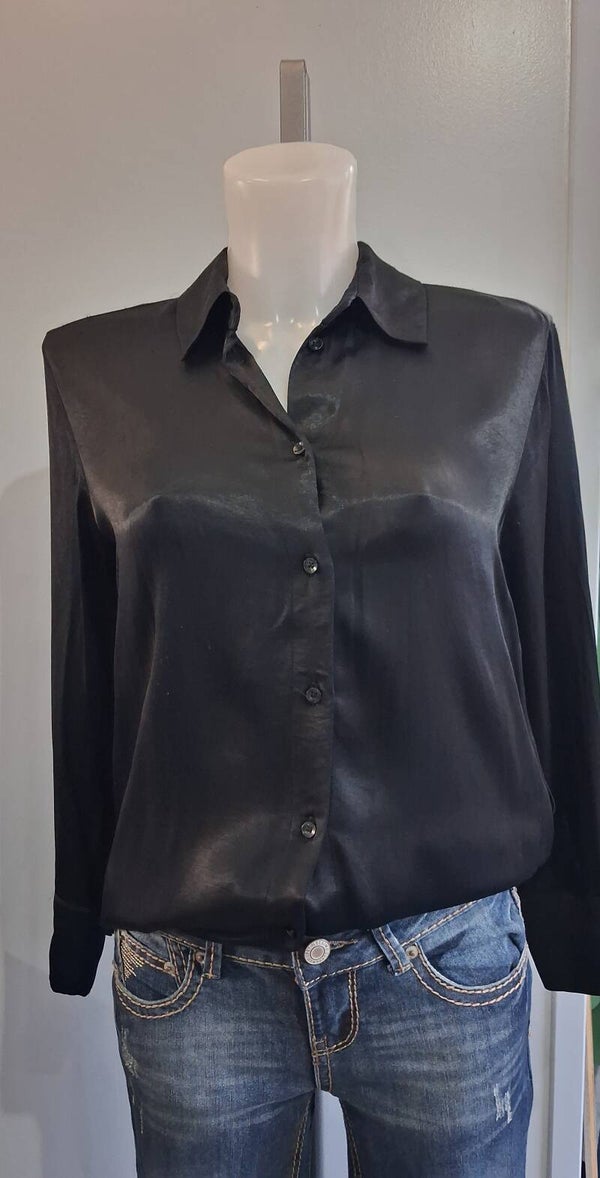 Chemise longue manches longues femme Bershka XS