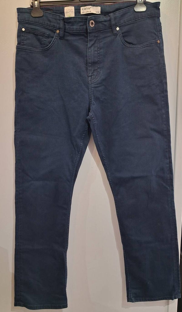 CV11 Pantalon toile bleu homme Celio 44