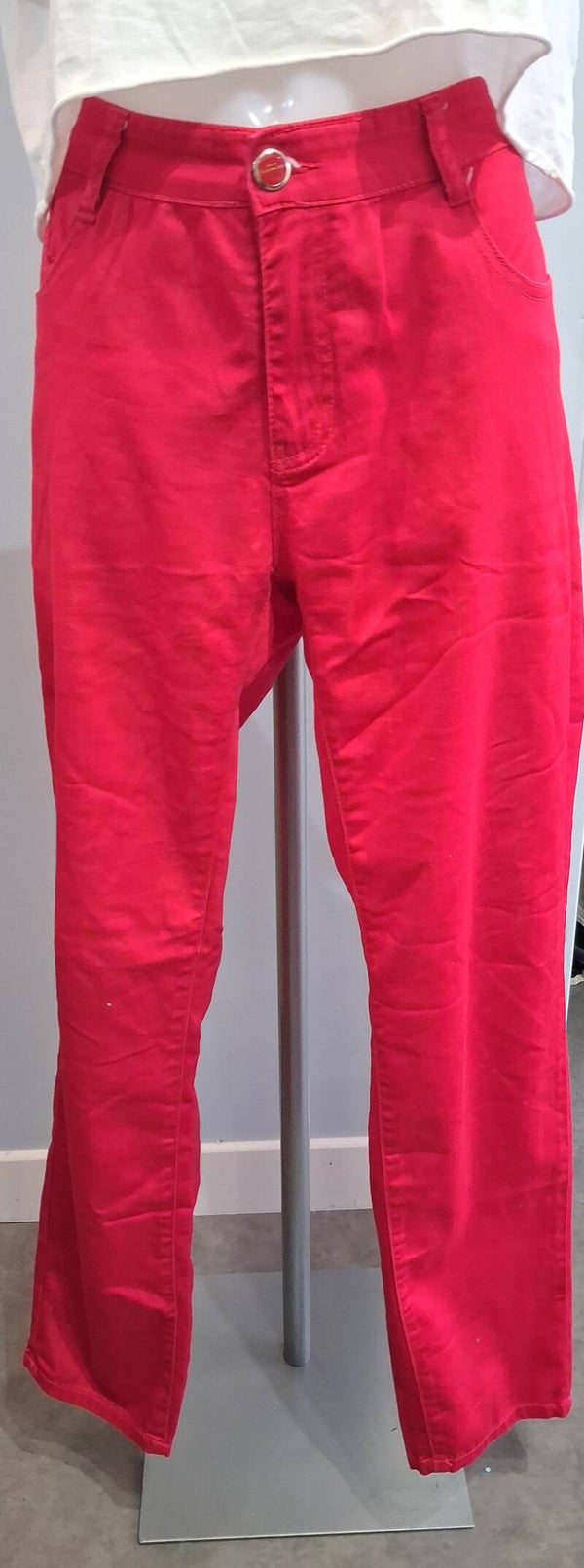 CV35 Pantalon toile rouge Big spade 44