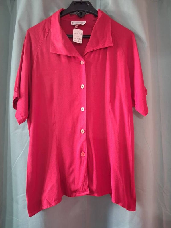 Chemisier rouge Impressions XL