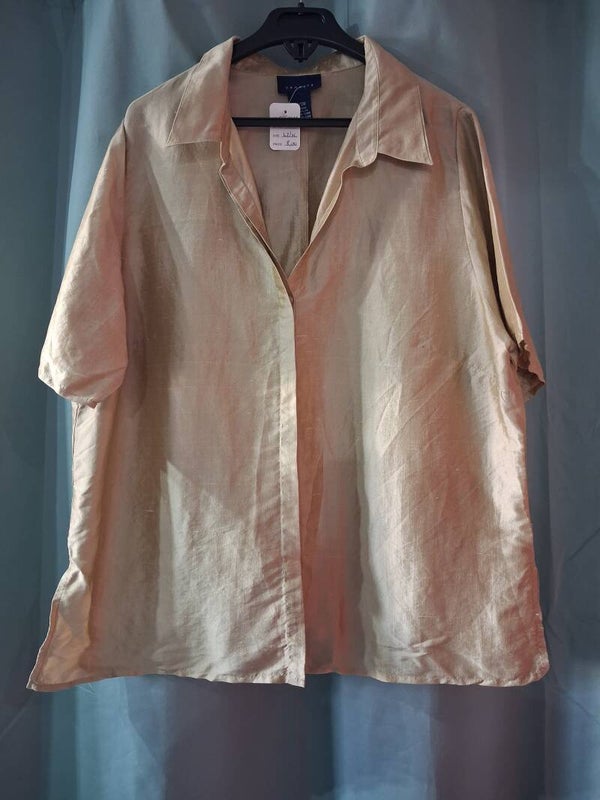 Chemisier manches courtes doré Venezia XL