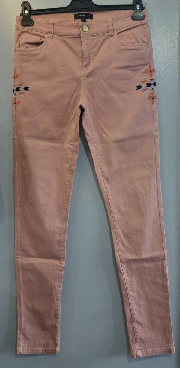 Pantalon toile femme Mango M