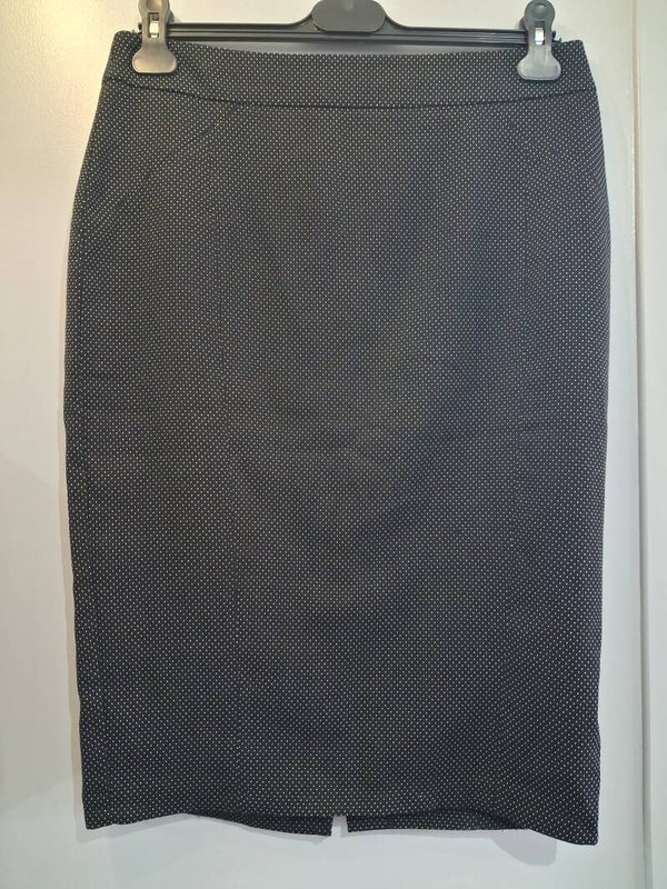 Jupe noire pois blanc Camaïeu L