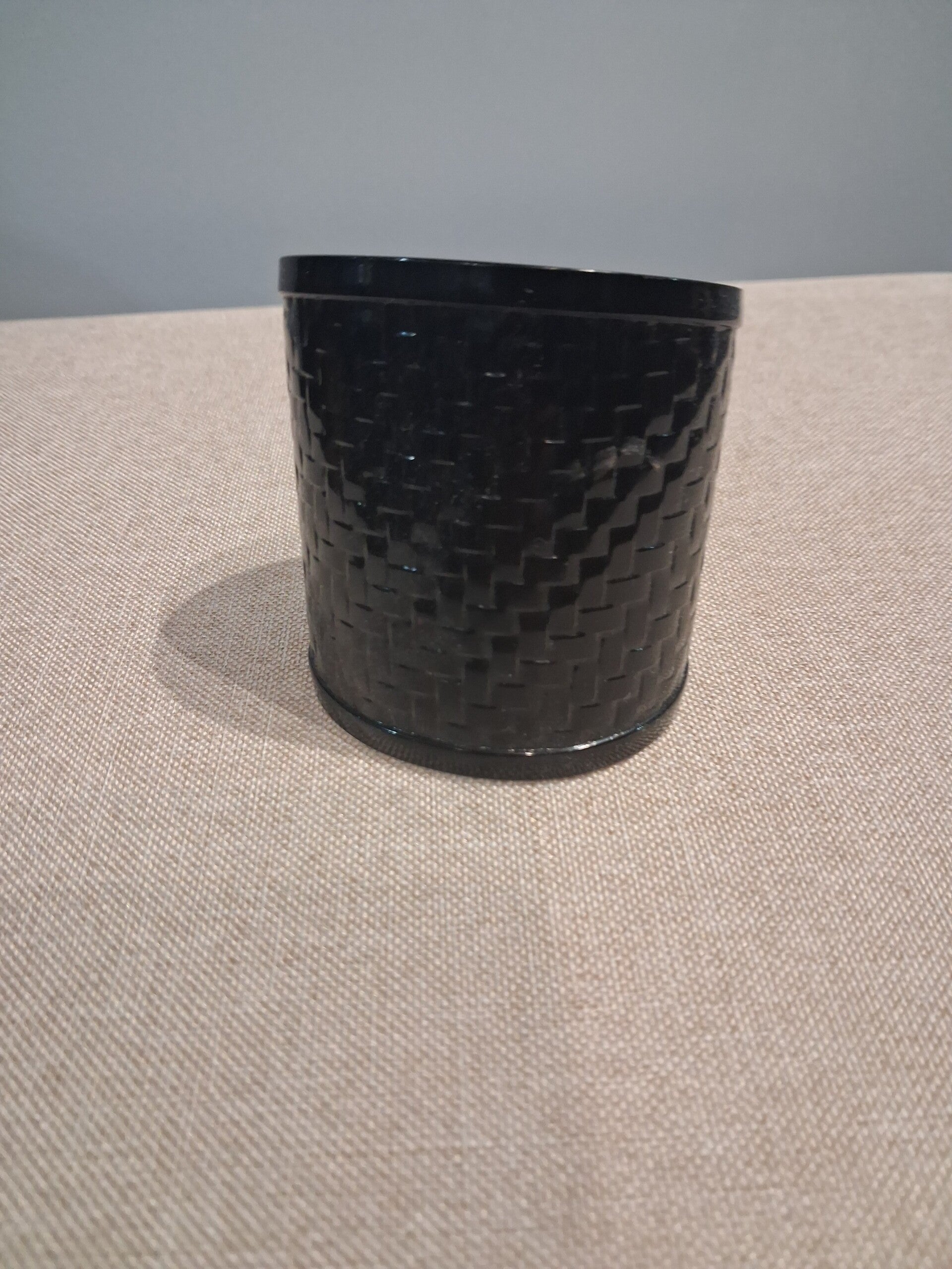 BRA0014 Manchette noire métallique