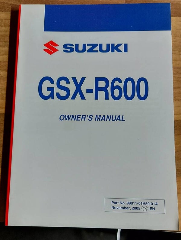Owner's manual - 9901101H5001A - GSXR600