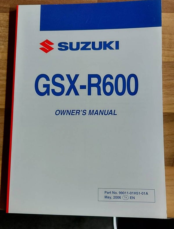 Owner's manual - 9901101H5101A - GSXR600