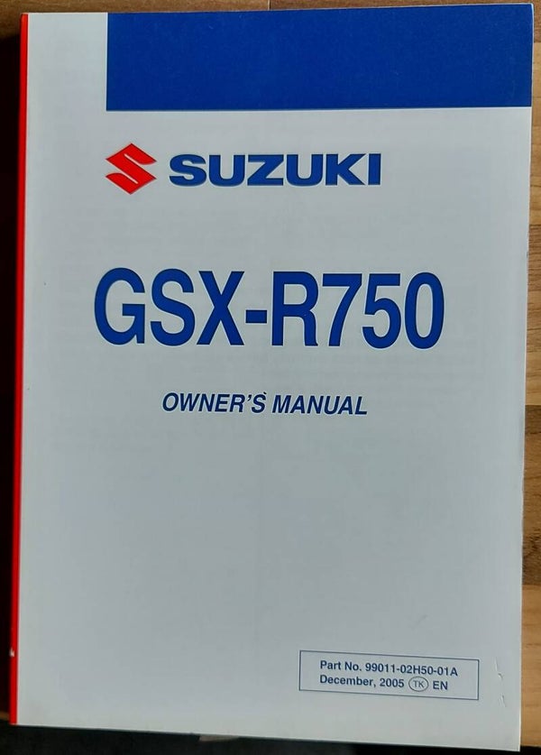 Owner's manual - 9901102H5001A - GSX-R750