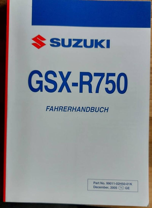 Fahrerhandbuch - 9901102H5001K - GSX-R750