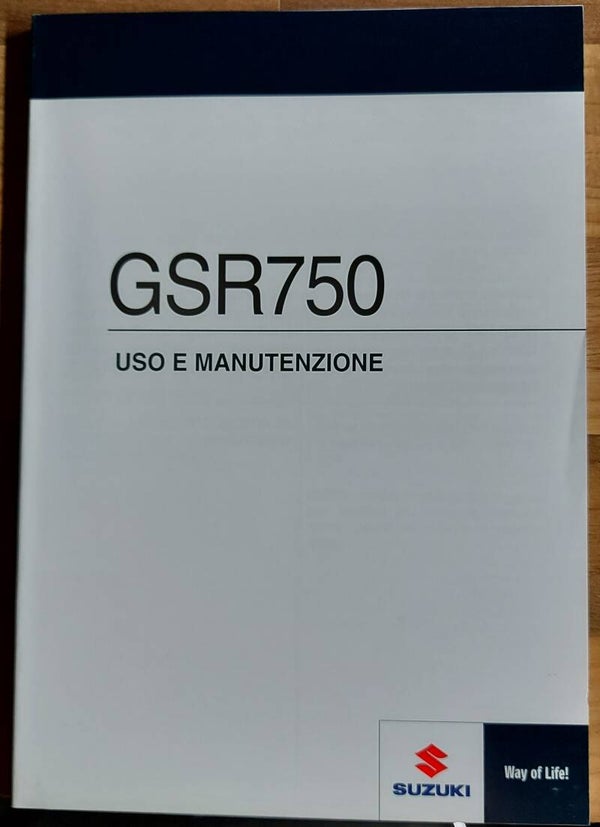 Uso E manutenzione - 9901108J5001E - GSR750