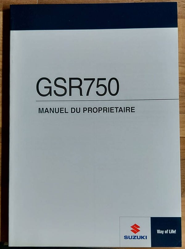 Manuel du proprietaire - 9901108J5001F - GSR750