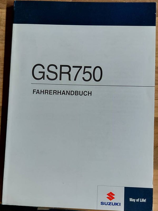 Fahrerhandbuch - 9901108J5001K - GSR750