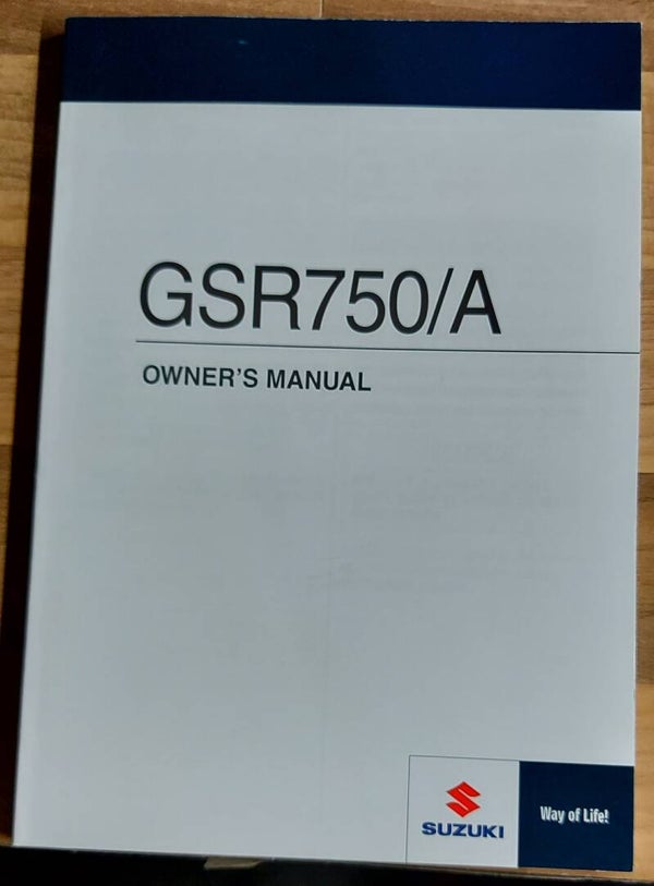 Owner's manual - 9901108J6101A - GSR750/A