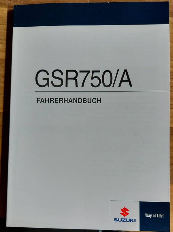 Fahrerhandbuch - 9901108J6501K - GSR750/A