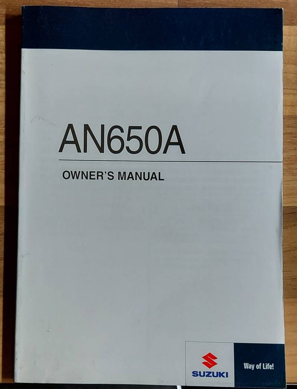 Owner's manual - 9901110G7701A - AN650A