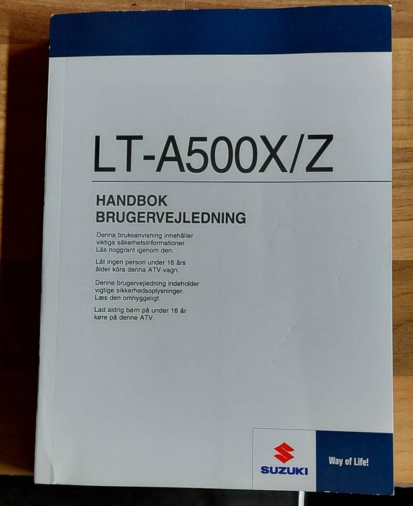 Handbok - 9901111H60010 - LT-A500X/Z