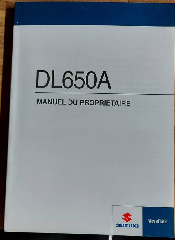 Manuel du proprietaire - 9901111J6201F - DL650A