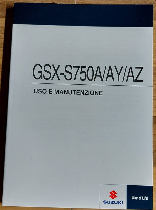 Uso E manutenzione - 9901113K5301E - GSX-S750A/AY/AZ