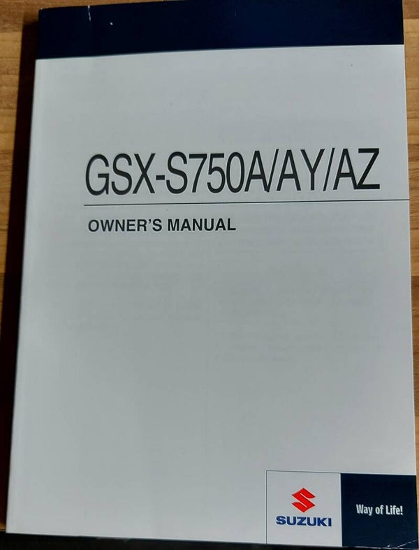 Owner's manual - 9901113K5301A - GSX-S750A/AY/AZ