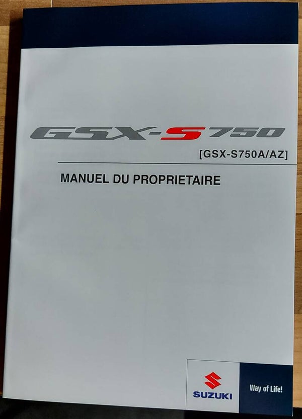 Manuel du proprietaire - 9901113K5401F - GSX-S750