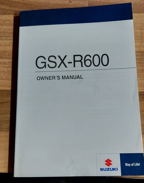 Owner's manual - 9901114J5001A - GSXR600