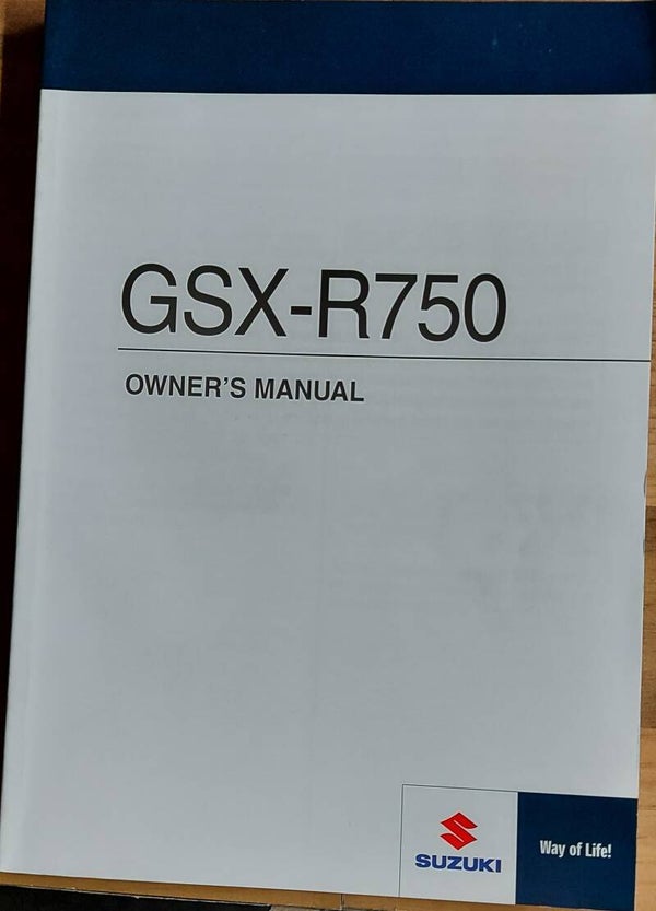 Owner's manual - 9901115J5401A - GSX-R750