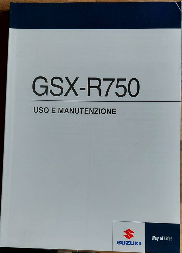 Uso E manutenzione - 9901115J5401E - GSX-R750