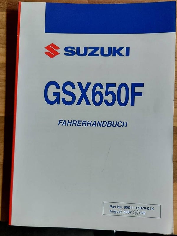 Fahrerhandbuch - 9901117H7001K - GSX650F