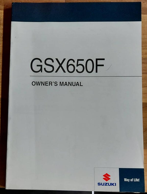 Owner's manual - 9901117H7201A - GSX650F