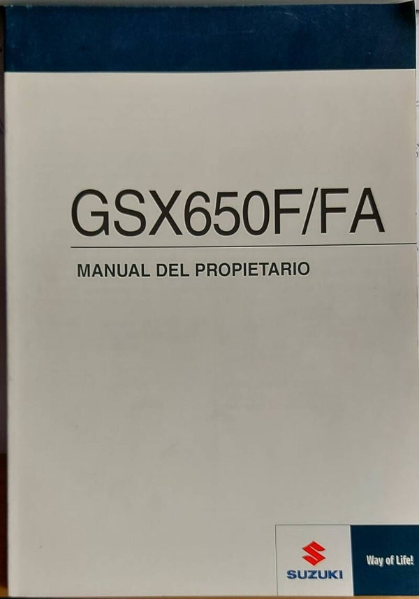 Manual del propietario - 9901117H83029 - GSX650F/FA