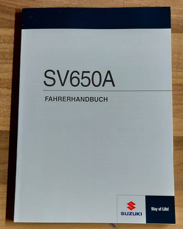 Fahrerhandbuch - 9901118K5001K - SV650A