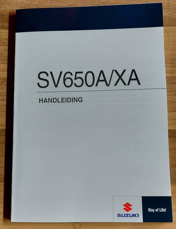 Handleiding - 9901118K5101H - SV650A/XA