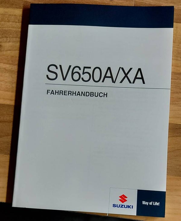 Fahrerhandbuch - 9901118K5101K - SV650A/XA
