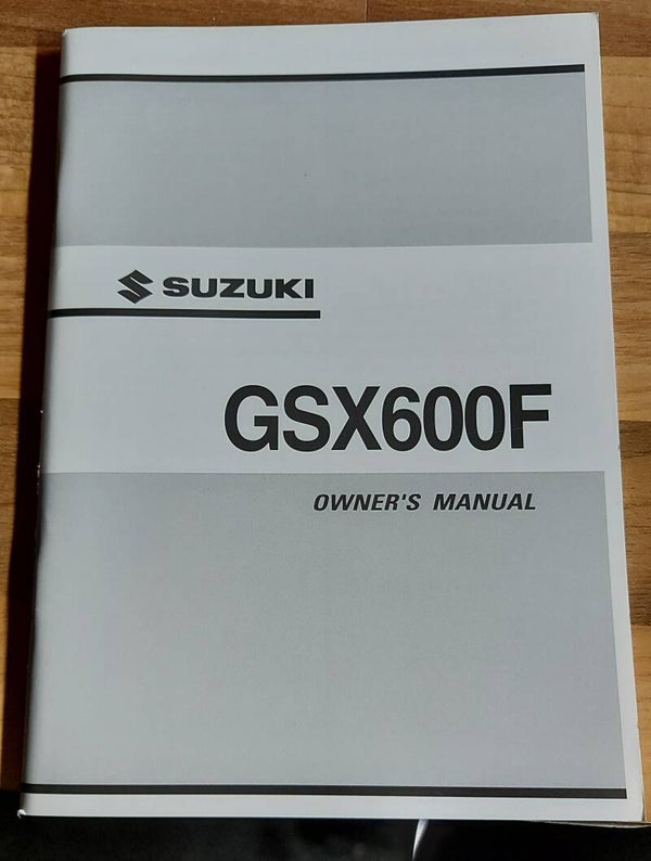 Owner's manual - 9901119C6501A - GSX600F