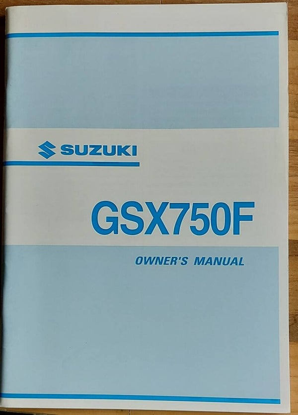 Owner's manual - 9901120C6501A - GSX750F