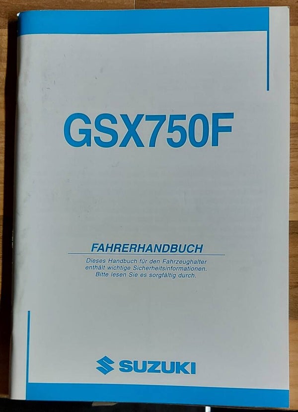 Fahrerhandbuch - 99011120C6601K - GSX750F