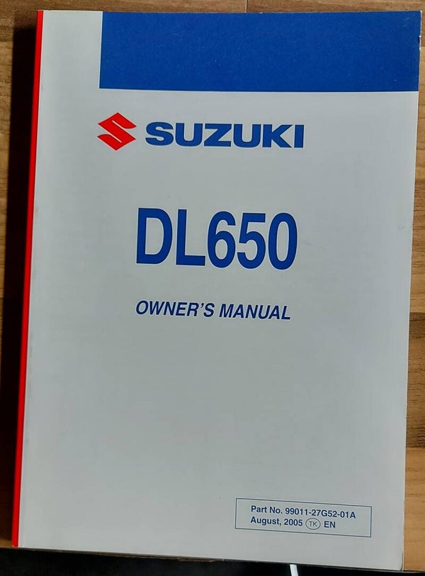 Owner's manual - 9901127G5201A - DL650