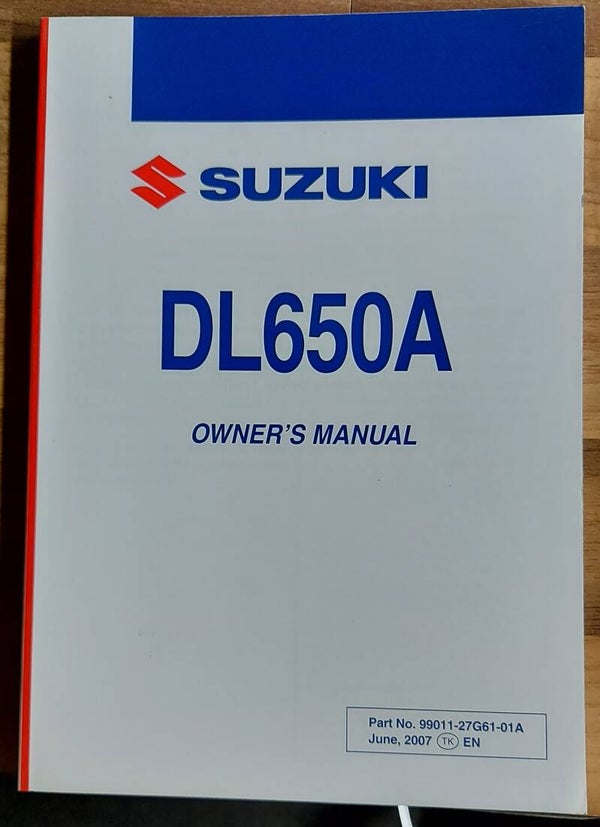 Owner's manual - 9901127G6101A - DL650A